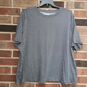 Popsugar Black White Star Top